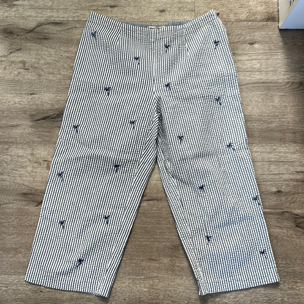 Edward petite size 4 seersucker capris